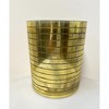 Essential Decor & Beyond Cylinder Glass Gold Metallic Decorative Vase - 2 of 4