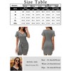 Women's Sexy Zipper V Neck Short Sleeve Faux Wrap Ruched Bodycon Sheath Cocktail Party Work Dress Slim Fit Elegant Wedding Guest Dresses - 3 of 4