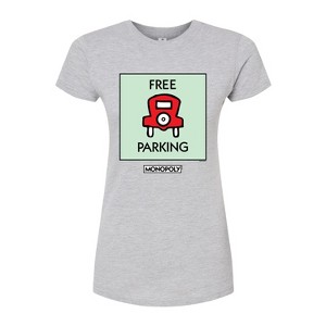 Women's - Monopoly - Free Parking Fitted Graphic T-Shirt - 1 of 2