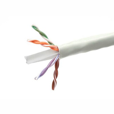 Monoprice Cat6 Ethernet Bulk Cable - 1000 Feet - Gray | Network Internet Cord - Solid, 550Mhz, UTP, CMP, Plenum, Pure Bare Copper Wire, 23AWG, No Logo