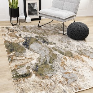 Rug Branch Contemporary Distressed, Organic Cream Indoor Area Rug - 1 of 4