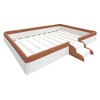 Whisen Twin Size Upholstered Floor Bed & Daybed with Fence and Two-Tier Staircase - 4 of 4
