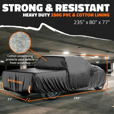 Heavy Duty Black PVC Truck Cover with Buckle Straps