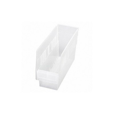 Quantum Storage Systems Economy Shelf Bin, Nesting, 11-5/8"W X 4-1/8"D X 6"H, (7) Divider Slots, Rear Hanglock