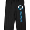 Batman Character Circle Adult Black Sleep Pajama Pants - 2 of 4