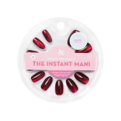 Olive & June Press-on Oval Medium Fake Nails - Velvet - 42ct : Target