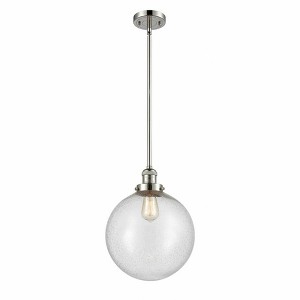 Beacon - 1 Light Stem Hung Mini Pendant In Industrial Style-15 Inches Tall and 12 Inches Wide - 1 of 1