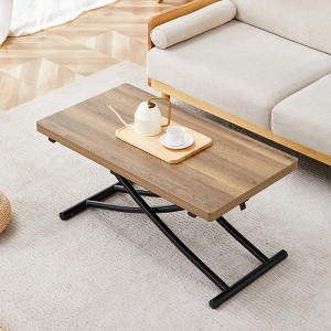 Lift Coffee Table Center Table Dining Table Multifunctional Office Table Dressing Table Reading Desk Accent Table with Adjustable Height - ModernLuxe - 1 of 4