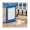 TAG Hanukkah White Taper Candles - Set of 5, Paraffin Wax, 5.75" Tall, 0.35" Diameter, 0.45 Hour Burn Time, Perfect for Celebrations - 2 of 2