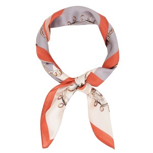 Anna-Kaci Silk Feeling Hair Scarf Small Square Satin Head Scarf Neckerchief Women 23 Inches - 1 of 4