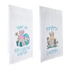 Transpac Embroidered Easter Gnome Tea Towel for Kitchen Decor, Perfect Easter Gift, Charming Kitchen Textiles - 2 of 3