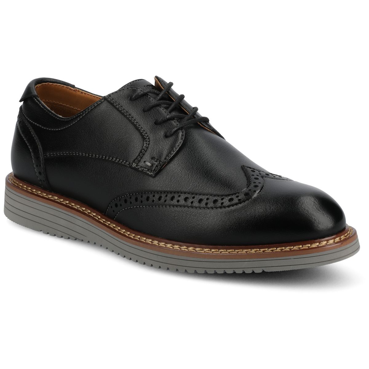 Vance Mens Lorenzo Wingtip Hybrid Casual Dress Shoe