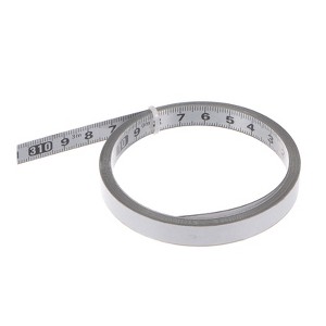 Unique Bargains Steel Metric Right to Left Read Workbench Sticky Tape Measure - 1 of 4