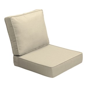 ARDEN ProFoam Performance Outdoor Deep Seating Cushion Set 24 x 24, Tan Leala - 1 of 4