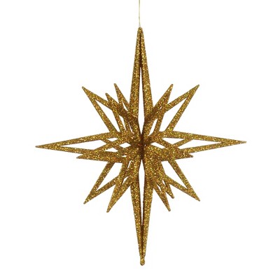 Vickerman 3D Glitter Star Ornament