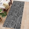 Abstract Area Rugs Soft Modern Rug for Bedroom Ultra-Thin Non Slip Washable Throw Carpet for Living Room Dining Room Hallway - 2 of 4