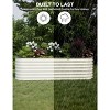Galvanized Raised Garden Beds Outdoor, Oval Metal Planter Boxes Outdoor, Bottomless Planter Raised Beds for Vegetables Flowers Herbs Fruits - 4 of 4