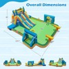 Infans Inflatable Water Slide w/ 2 Long Slides Pool Climbing Walls 950 W Blower - 2 of 4