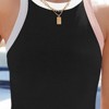 Clearlove Womens Solid T Shirts - Trendy Tshirt Halter Neck Tank Top Sleeveness Clothes Sport Casual Vest Vacation Blouse. - 4 of 4
