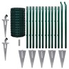 vidaXL Euro Fence Steel 82ftx2.6ft Green - 2 of 4