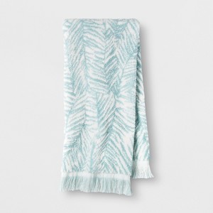 Palm Hand Towel Aqua - Opalhouse , Blue