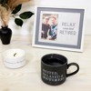 Pavilion Gift Company - Retirement - Stacking Mug and Candle Set 100% Soy Wax Scent: Tranquility - Flame Candles - 4 of 4