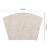 Unique Bargains Kitchen Dining Table PVC Solid Wipeable Non-slip Placemat 6 Pcs - 4 of 4