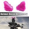 Unique Bargains Universal Bicycle Motorcycle Helmet Decor Accessory Rose Red White 1 Pair - 2 of 4