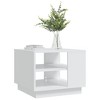 vidaXL Coffee Table White 21.7"x21.7"x16.9" Engineered Wood - 4 of 4