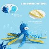 Nocciola 4 PCS Sea Creatures Crinkle Squeaky Dog Toys,Christmas gift,Octopus Shark Crab Mussel Toys, Interactive Toys for Small, Medium & Large Dogs - 3 of 4