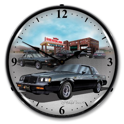 Collectable Sign & Clock | 1987 Buick GN LED Wall Clock Retro/Vintage, Lighted