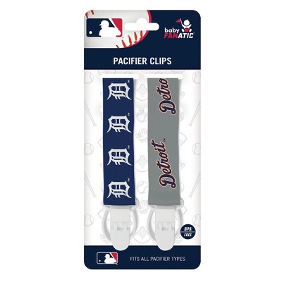 MasterPieces MLB Detroit Tigers Pacifier Clip 2-Pack