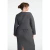 ELOQUII Women's Plus Size Asym Shoulder Blazer - image 3 of 4