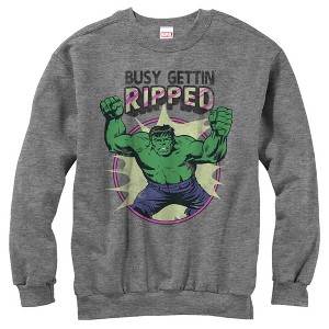 Women's Marvel Hulk Getting Ripped Sweatshirt - 1 of 3