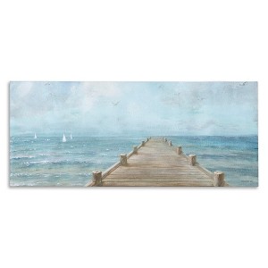 Stupell Industries Waterfront Pier Coastal Ocean View, 30" x 13" - 1 of 4