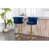 Swivel Bar Stools Set of 2 Adjustable Counter Height Chairs with Footrest for Kitchen, Dining Room 2PC/SET - 3 of 4