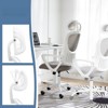 FONTOI Task and Office Chairs, Office Chair with Flip-up Armrests and Headrest, Swivel Task Chair for Home Office, Gray, 24.8"*53"*26.7" - 3 of 4