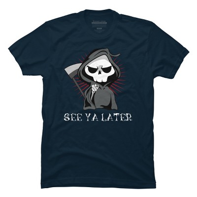 Men's Design By Humans See Ya Later Halloween T Shirt By thebeardstudio T-Shirt