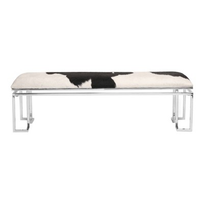 Wagon Mound Dining Bench Silver - Alder Bay