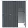 vidaXL Dog House Anthracite Galvanized Steel Large Durable Dog House - 3 of 4