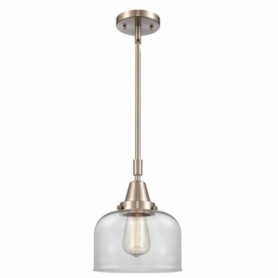 Bell - 1 Light Stem Hung Mini Pendant In Industrial Style-11.13 Inches Tall and 8 Inches Wide