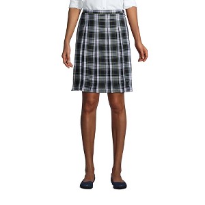 School Uniform Young Women's Plaid Box Pleat Skirt Top of the Knee - 1 of 2