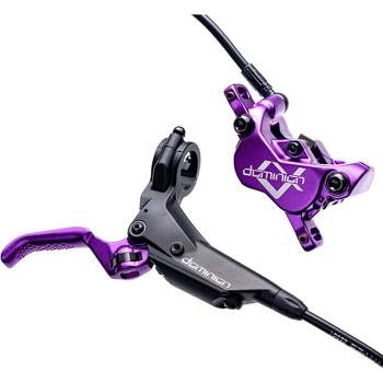 Hayes Dominion A4 Disc Brake and Lever - Front or Rear, Hydraulic, Post Mount, Purple/Black