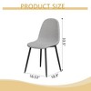 GDFStudio Selia Modern Linen Upholstered Dining Chairs (Set of 4) - 3 of 4
