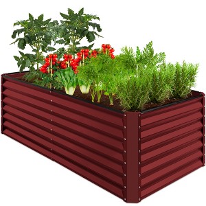 Best Choice Products 6x3x2ft Outdoor Metal Raised Garden Bed, Planter Box for Vegetables, Flowers, Herbs - 1 of 4