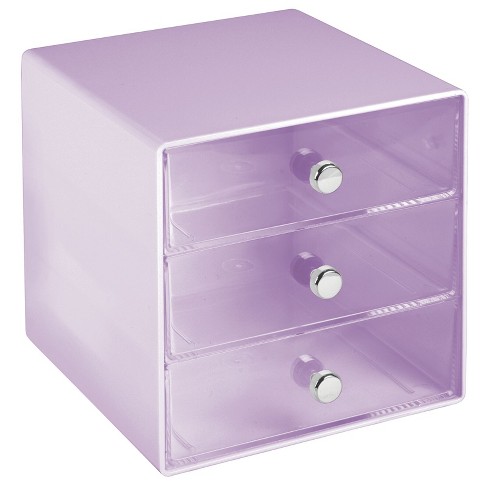 Mdesign Plastic Office Supply 3 Drawer Storage Organizer Cube : Target