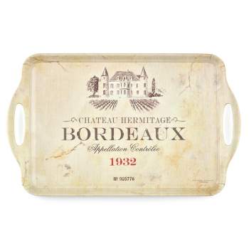 Pimpernel Vin de France Melamine Large Handled Sandwich Tray19.25" x 11.5"