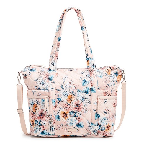 Vera Bradley Women's Performance Twill Large Multi-strap Tote Bag Peach  Blossom Bouquet : Target