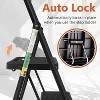 Aluminum Step Ladder Folding Ladders for Home Office with Anti-Slip Wide Pedal Lightweight Multipurpose Workbench (2S) - 4 of 4