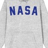 NASA Logo Long Sleeve Athletic Heather Men's Hooded Sweatshirt - 2 of 2